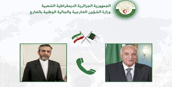 Entretien téléphonique entre Attaf et le chargé du MAE iranien