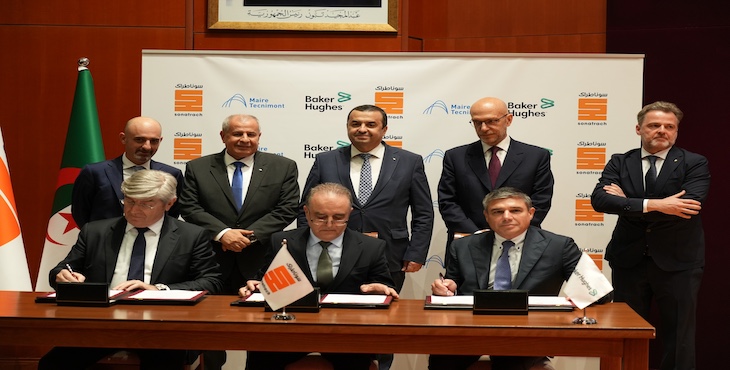 Sonatrach signe un contrat Consortium Baker Hughes / Nuovo Pignone International Srl & Tecnimont S.p.A