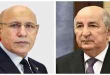 Le président de la République adresse ses vœux à son homologue mauritanien
